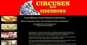 Circus and circus performer history and photos